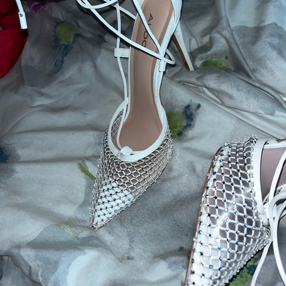 ALDO SPARKLE POINTED TOE HEELS - Picture 6 of 6